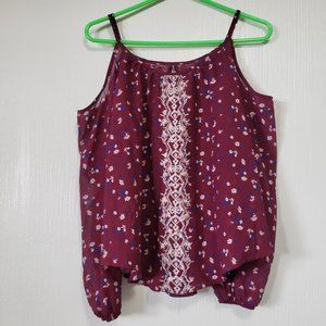 Rewind | Cold shoulder sheer long sleeve